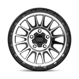 17X8.5 KMC KM542 IMPACT SATIN BLACK MACHINED 5X127