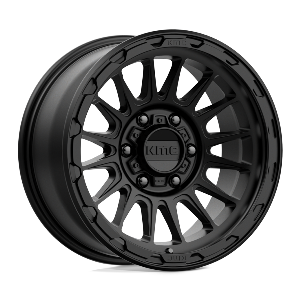 17X8.5 KMC KM542 IMPACT SATIN BLACK 6X139.7