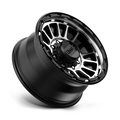 17X8.5 KMC KM542 IMPACT SATIN BLACK MACHINED 8X170