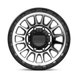 17X8.5 KMC KM542 IMPACT SATIN BLACK MACHINED 8X180