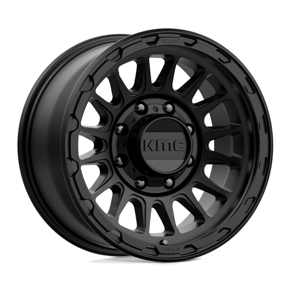 17X8.5 KMC KM542 IMPACT SATIN BLACK 8X180