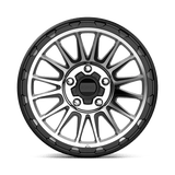17X9 KMC KM542 IMPACT SATIN BLACK MACHINED 5X127