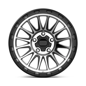 17X9 KMC KM542 IMPACT SATIN BLACK MACHINED 5X127