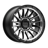 17X9 KMC KM542 IMPACT SATIN BLACK MACHINED 6X139.7