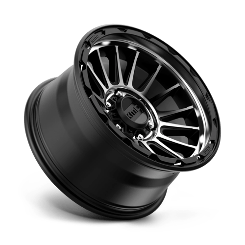 17X9 KMC KM542 IMPACT SATIN BLACK MACHINED 6X139.7