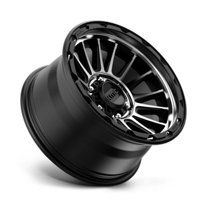 17X9 KMC KM542 IMPACT SATIN BLACK MACHINED 6X139.7