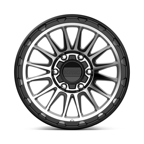 17X9 KMC KM542 IMPACT SATIN BLACK MACHINED 6X139.7