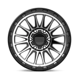 17X9 KMC KM542 IMPACT SATIN BLACK MACHINED 6X139.7