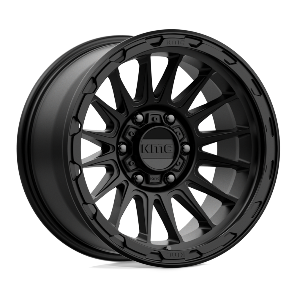 17X9 KMC KM542 IMPACT SATIN BLACK 6X139.7