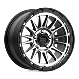 17X9 KMC KM542 IMPACT SATIN BLACK MACHINED 5X127