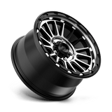 17X9 KMC KM542 IMPACT SATIN BLACK MACHINED 5X127