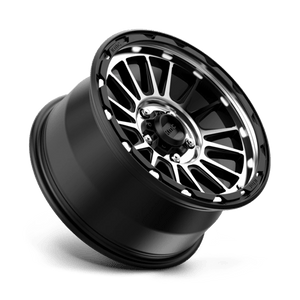 17X9 KMC KM542 IMPACT SATIN BLACK MACHINED 5X127