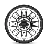17X9 KMC KM542 IMPACT SATIN BLACK MACHINED 5X127
