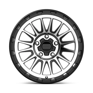 17X9 KMC KM542 IMPACT SATIN BLACK MACHINED 5X127