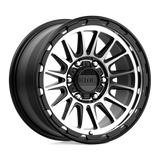 17X9 KMC KM542 IMPACT SATIN BLACK MACHINED 6X135