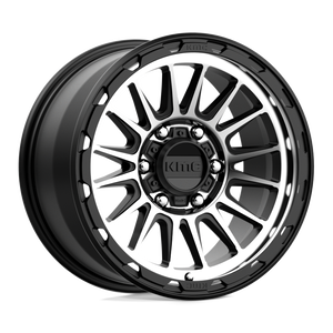 17X9 KMC KM542 IMPACT SATIN BLACK MACHINED 6X135