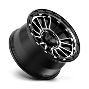 17X9 KMC KM542 IMPACT SATIN BLACK MACHINED 6X114.3