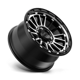 17X9 KMC KM542 IMPACT SATIN BLACK MACHINED 6X135