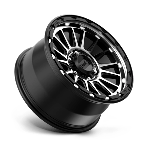 17X9 KMC KM542 IMPACT SATIN BLACK MACHINED 6X139.7