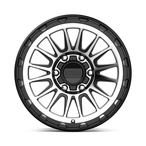 17X9 KMC KM542 IMPACT SATIN BLACK MACHINED 6X135