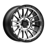 18X9 KMC KM542 IMPACT SATIN BLACK MACHINED 5X127