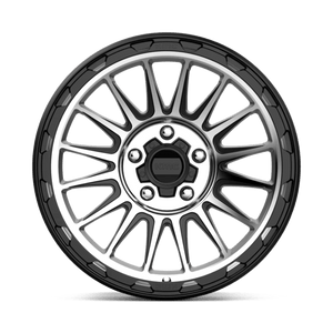 18X9 KMC KM542 IMPACT SATIN BLACK MACHINED 5X127