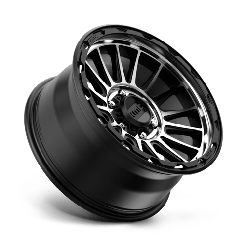 18X9 KMC KM542 IMPACT SATIN BLACK MACHINED 6X139.7