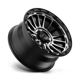 18X9 KMC KM542 IMPACT SATIN BLACK MACHINED 6X139.7