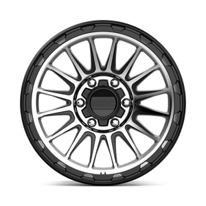 18X9 KMC KM542 IMPACT SATIN BLACK MACHINED 6X139.7
