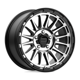 18X9 KMC KM542 IMPACT SATIN BLACK MACHINED 5X127