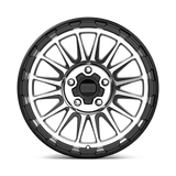 18X9 KMC KM542 IMPACT SATIN BLACK MACHINED 5X127