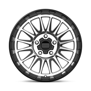 18X9 KMC KM542 IMPACT SATIN BLACK MACHINED 5X127