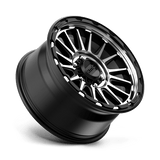 18X9 KMC KM542 IMPACT SATIN BLACK MACHINED 6X114.3