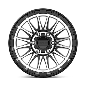 18X9 KMC KM542 IMPACT SATIN BLACK MACHINED 6X139.7