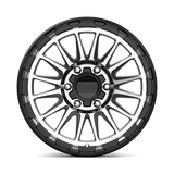 18X9 KMC KM542 IMPACT SATIN BLACK MACHINED 6X114.3