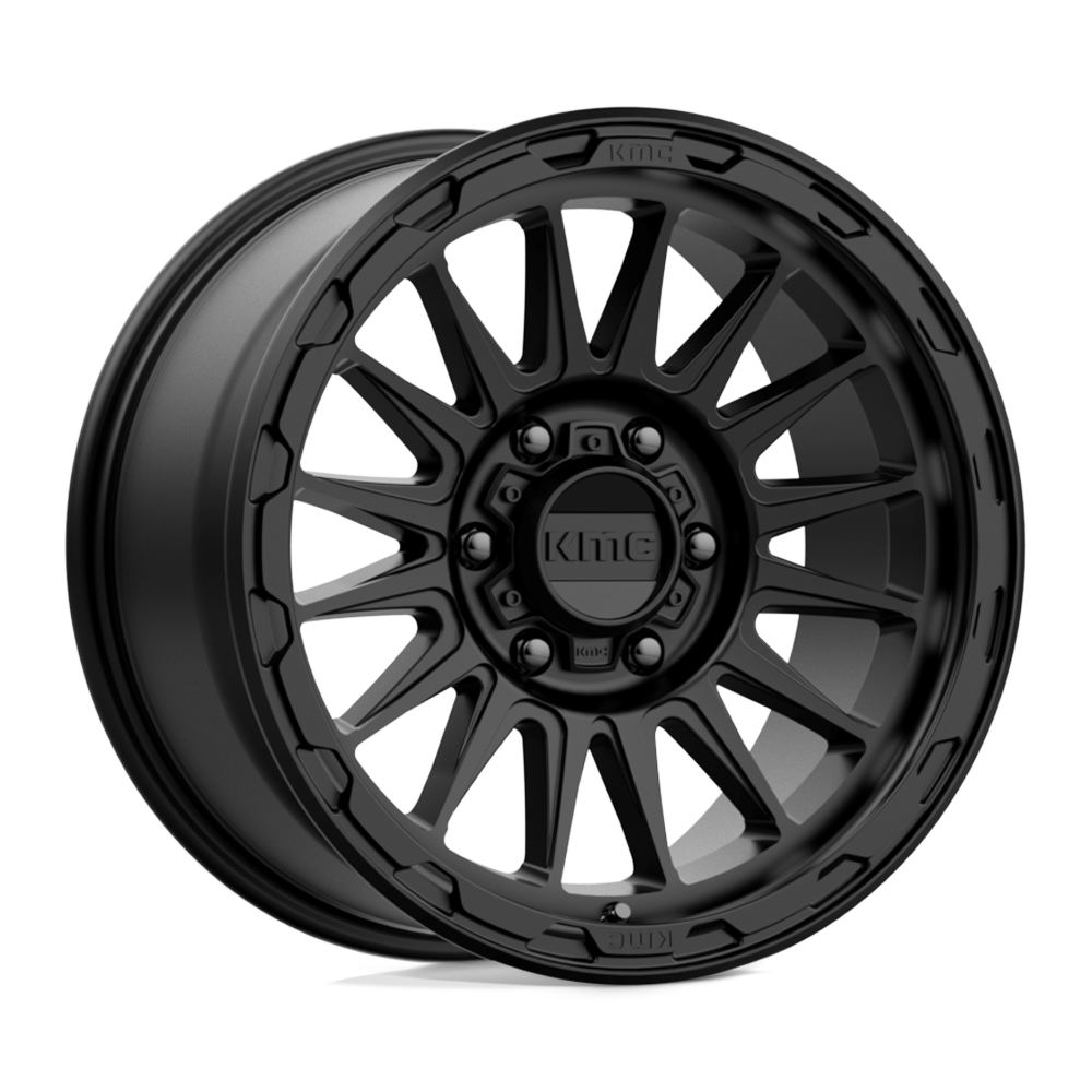 18X9 KMC KM542 IMPACT SATIN BLACK 6X139.7