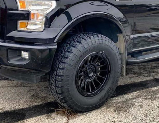 17X8 KMC KM542 IMPACT RIMS - SATIN BLACK 5X108