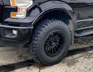17X8 KMC KM542 IMPACT RIMS - SATIN BLACK 5X108