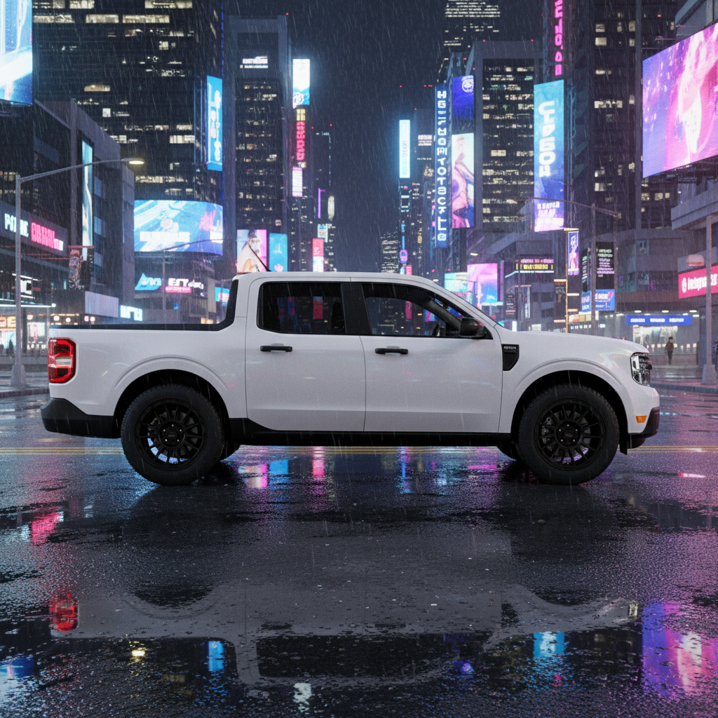 17X8 KMC KM542 IMPACT RIMS - SATIN BLACK 5X108