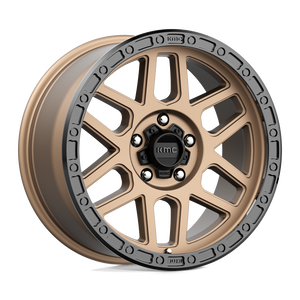18X9 KMC KM544 MESA MATTE BRONZE W/ BLACK LIP 5X150