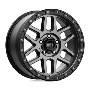 18X9 KMC KM544 MESA SATIN BLACK W/ GRAY TINT 5X127