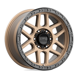 18X9 KMC KM544 MESA MATTE BRONZE W/ BLACK LIP 6X114.3