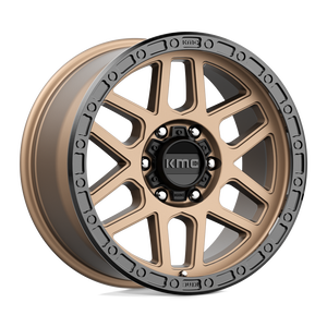 18X9 KMC KM544 MESA MATTE BRONZE W/ BLACK LIP 6X139.7