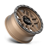 18X9 KMC KM544 MESA MATTE BRONZE W/ BLACK LIP 6X114.3