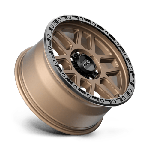 18X9 KMC KM544 MESA MATTE BRONZE W/ BLACK LIP 6X139.7