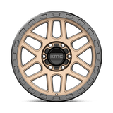 18X9 KMC KM544 MESA MATTE BRONZE W/ BLACK LIP 6X114.3