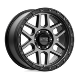 18X9 KMC KM544 MESA SATIN BLACK W/ GRAY TINT 6X114.3