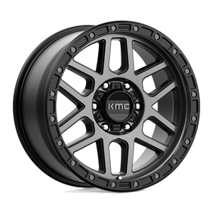 18X9 KMC KM544 MESA SATIN BLACK W/ GRAY TINT 6X114.3