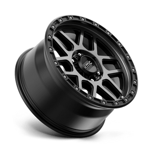 18X9 KMC KM544 MESA SATIN BLACK W/ GRAY TINT 6X139.7