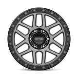 18X9 KMC KM544 MESA SATIN BLACK W/ GRAY TINT 6X114.3